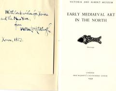 Inside cover of one of the pamphlets in Ettlinger's collection in the Balfour Library.